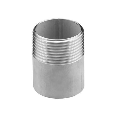 Zoro Select T4wnd10 Nipple,150 Psi,Ss,5 1/2