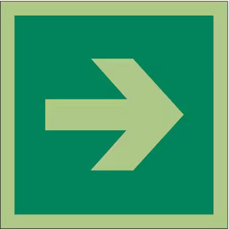 Condor 486F50 (Arrow Symbol), 6 In W X 6 In H, Square, Vinyl, 486F50