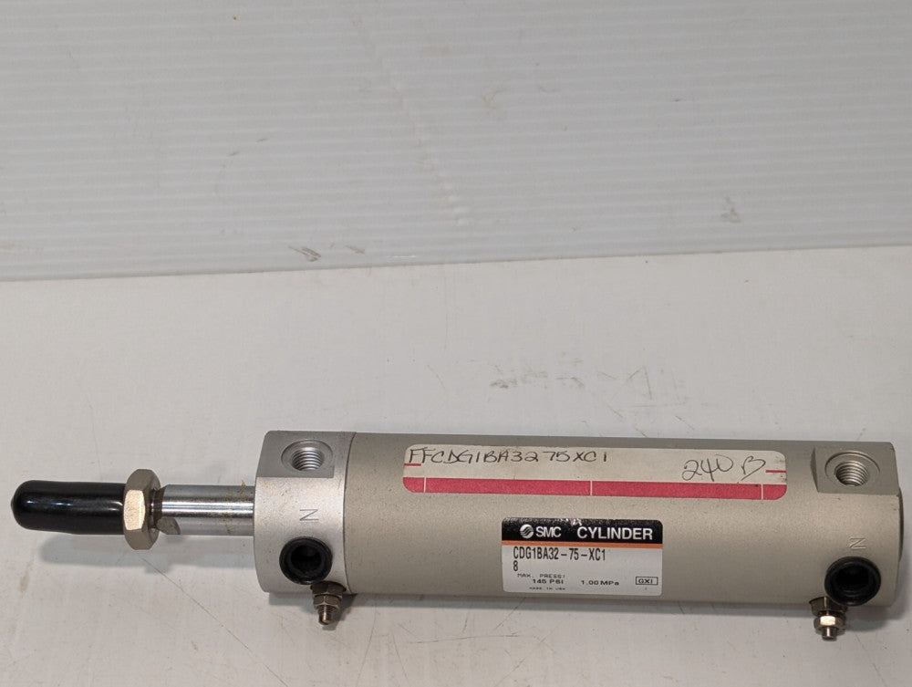 SMC CDG1BA32-75-XC1 Pneumatic Cylinder, 145psi Max, 1.00 MPa