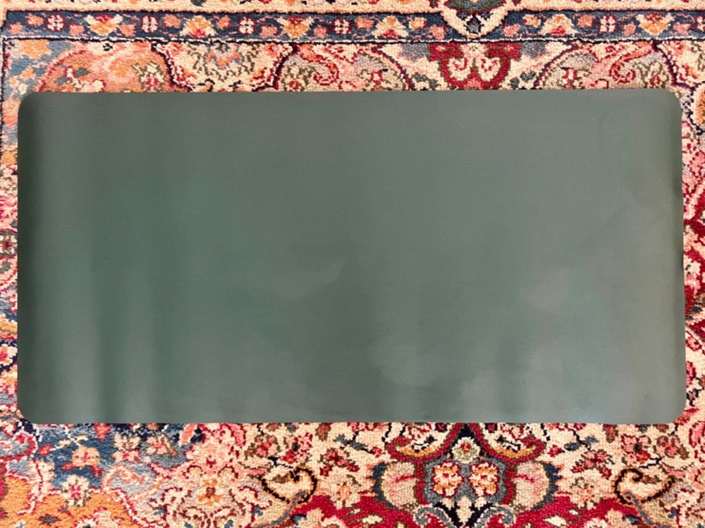 Forest Green Roll-Up Desk Mat – 15.75" x 31.5"