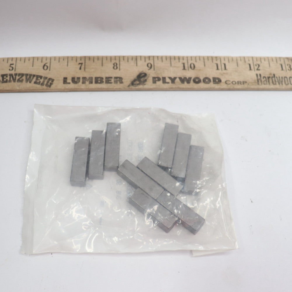 (10-Pk) Square Machine Key 3/8" x 1-1/4"