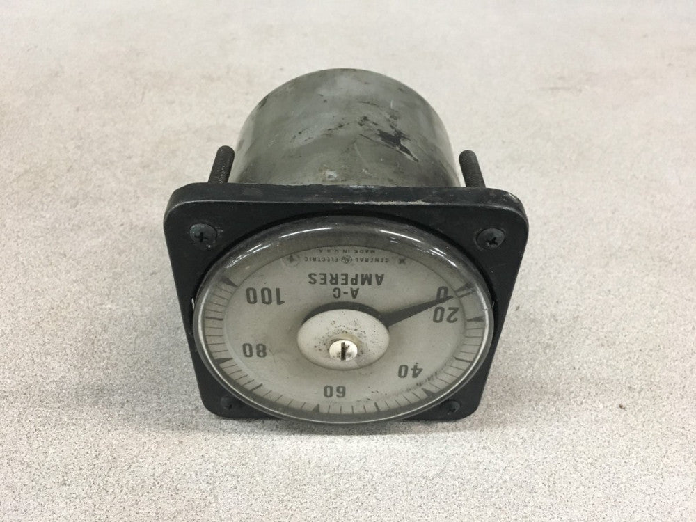 USED GENERAL ELECTRIC A-C AMMETER 8AB18A7AL1