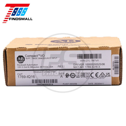 2023 Allen Bradley Genuine 1769-IQ16 New Sealed 16 Pt 24VDC D/I Module 1769IQ16