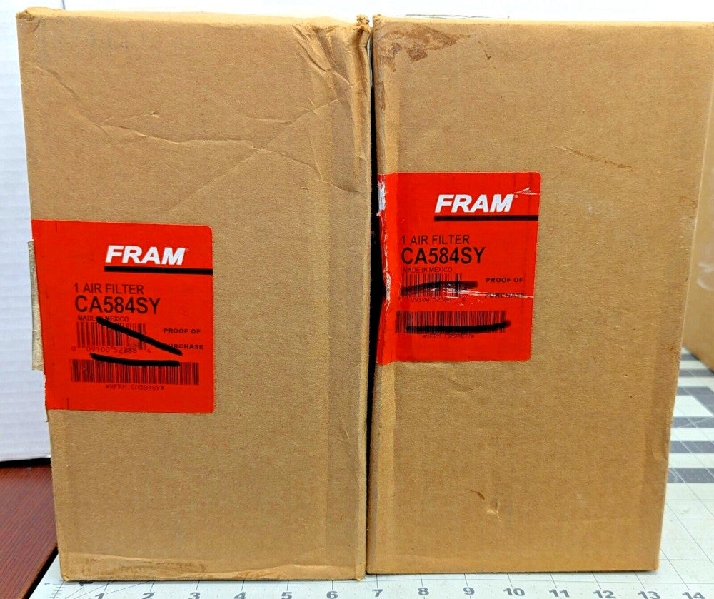 (2) FRAM CA584SY Metal-End Air Filter [Z5TP]