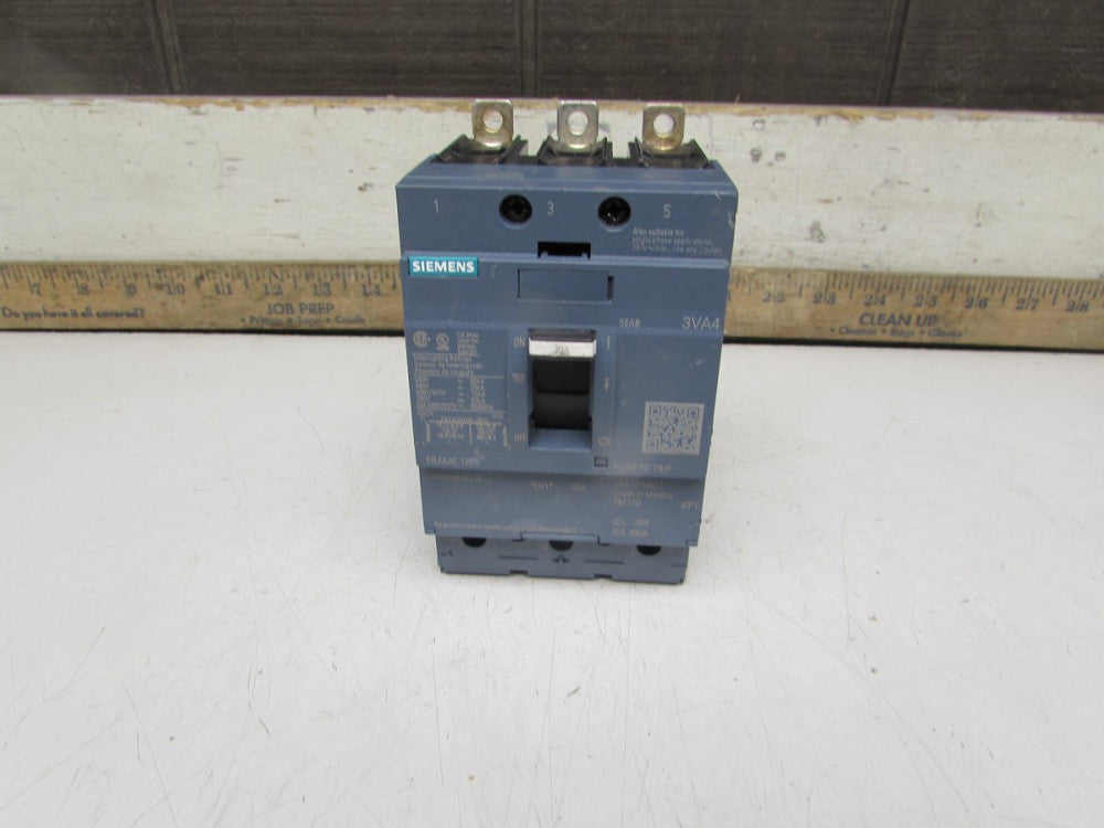 SIEMENS 3VA4130-4ED34-0AA0   ,CIRCUIT BREAKER,  3P/30A /480V/25kA   MAKE OFFER!