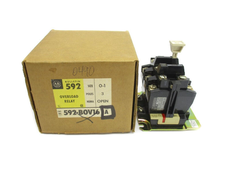 ALLEN BRADLEY 592-BOV16 SER. A 120-600VAC (BR/YL) NSMP