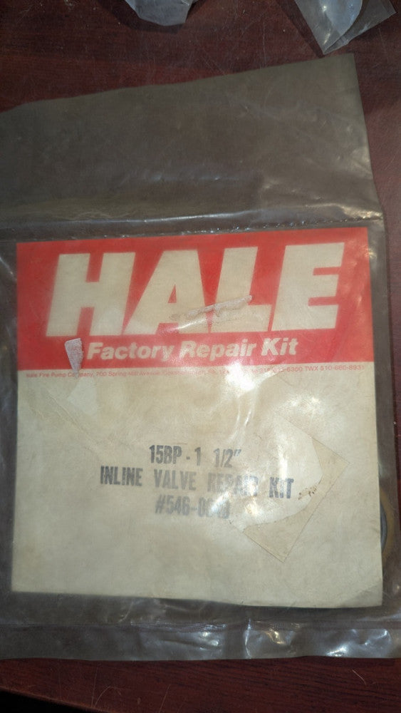 Hale 546-0040 Repair Kit 15BP-1 1/2" NIB