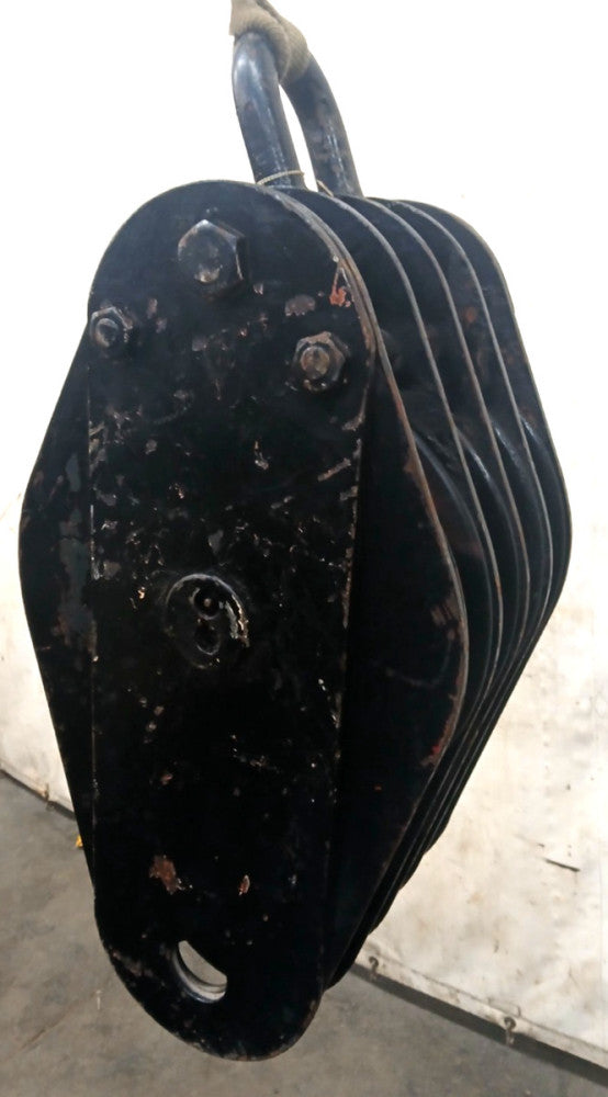 MCKISSICK HEAVY DUTY 4 SHEAVE 14" SNATCH BLOCK  40 TON WLL WIRE ROPE 1-1/4"