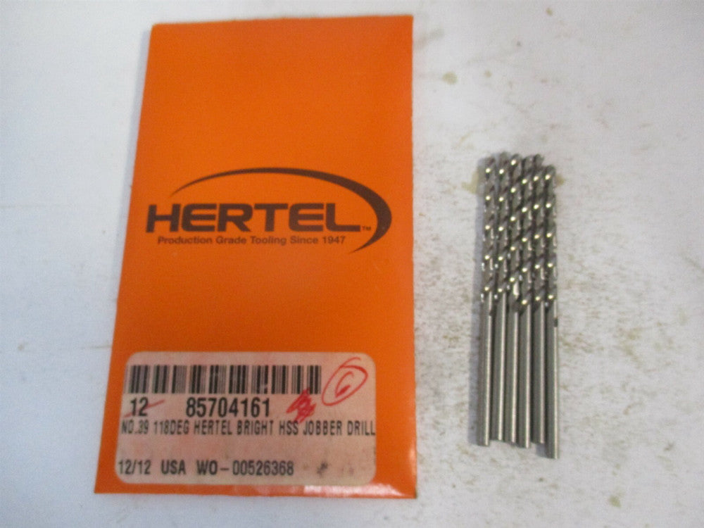 (85704161) #39 1-3/8" x 2-3/8" OAL 118° High Speed Steel Jobber Drill - Qty 6