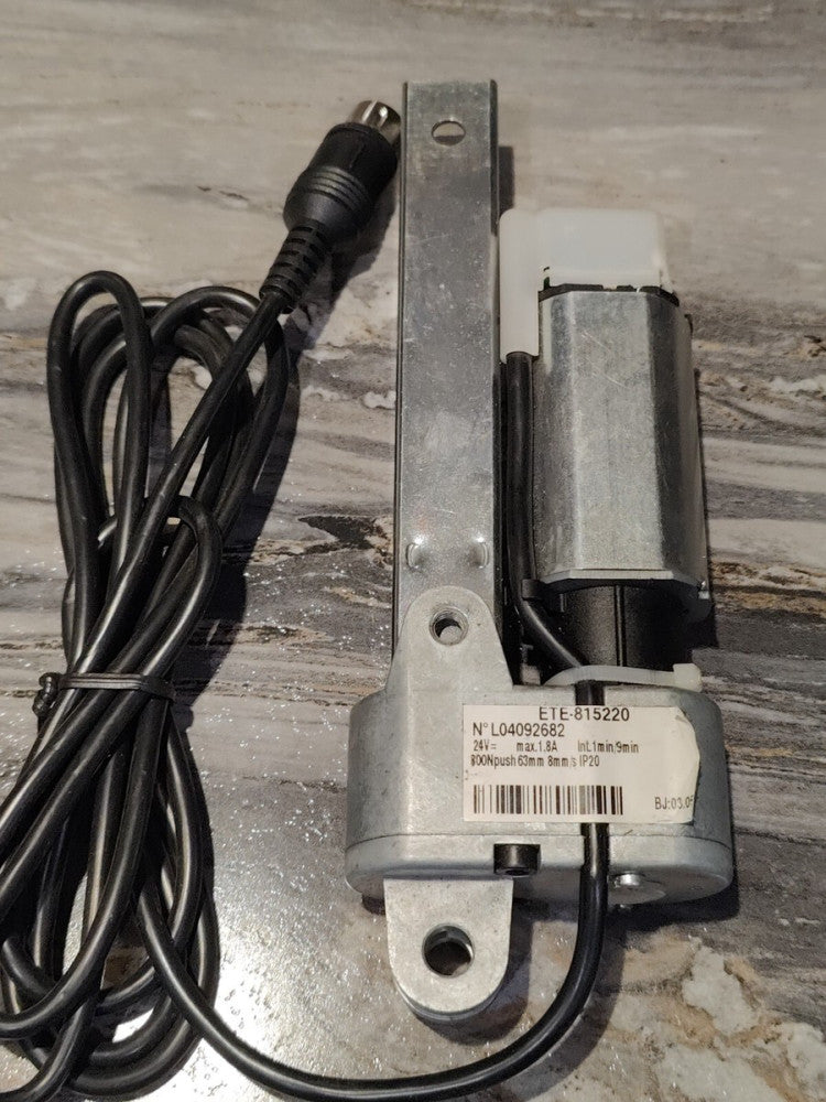 Linear Actuator 800N Push 63mm Stroke 8mm/sec 24V Volt ETE-815220 8 Pin Plug