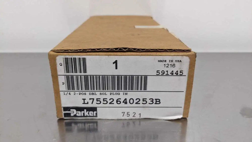 Parker L7552640253B 2 Position Double Solenoid Plug In 1/4" NPT 591445