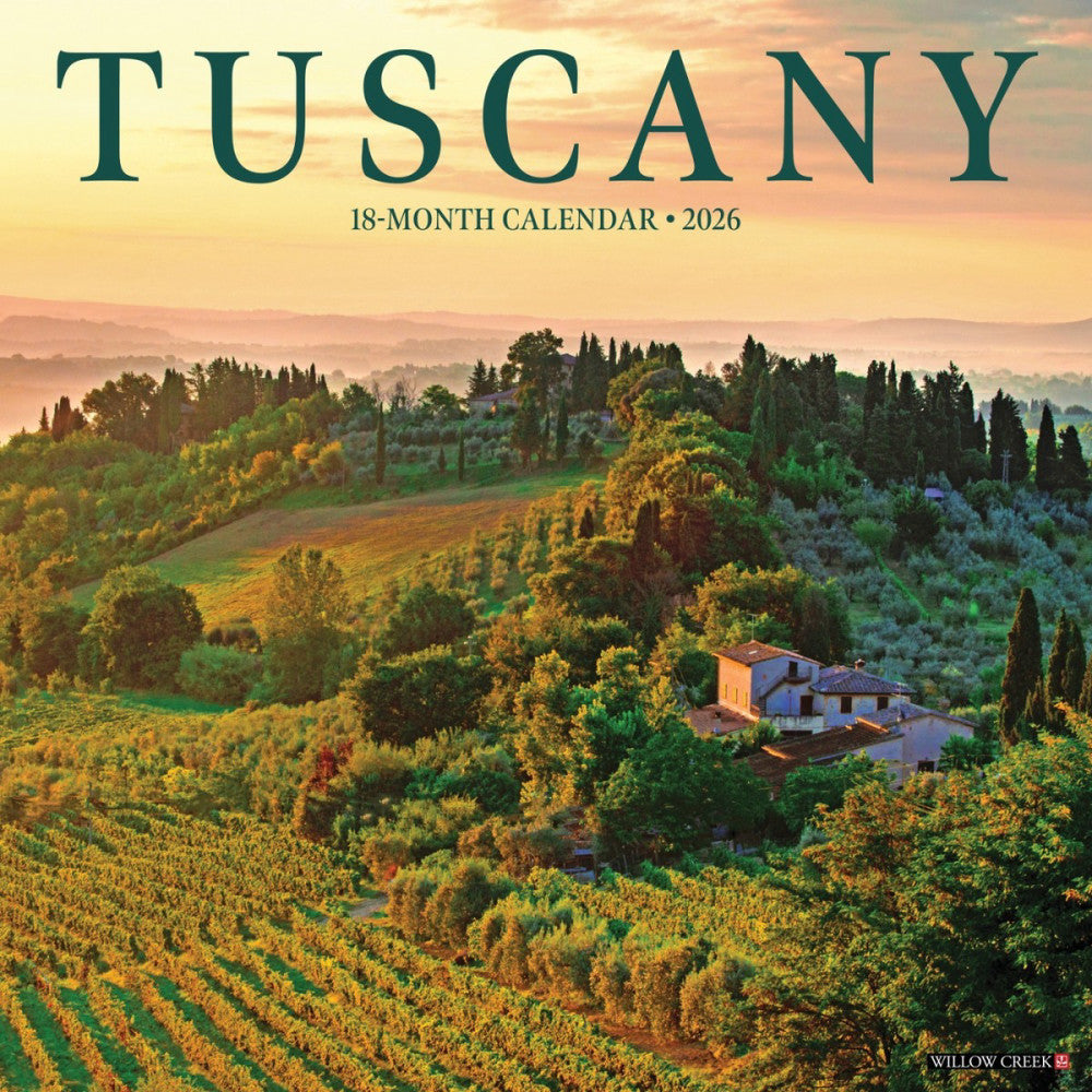 Tuscany 2026 12" x 12" Wall Calendar (free shipping)