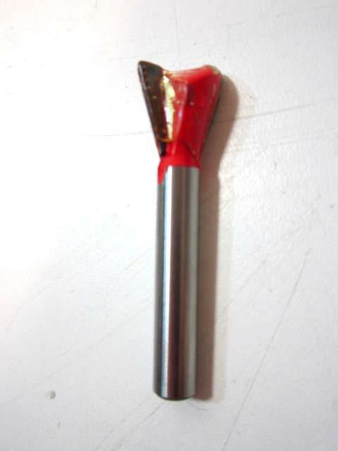 (SP 189) Carbide 1/2" x 1/4" Shank 2FL Dovetail Router Bit NEW