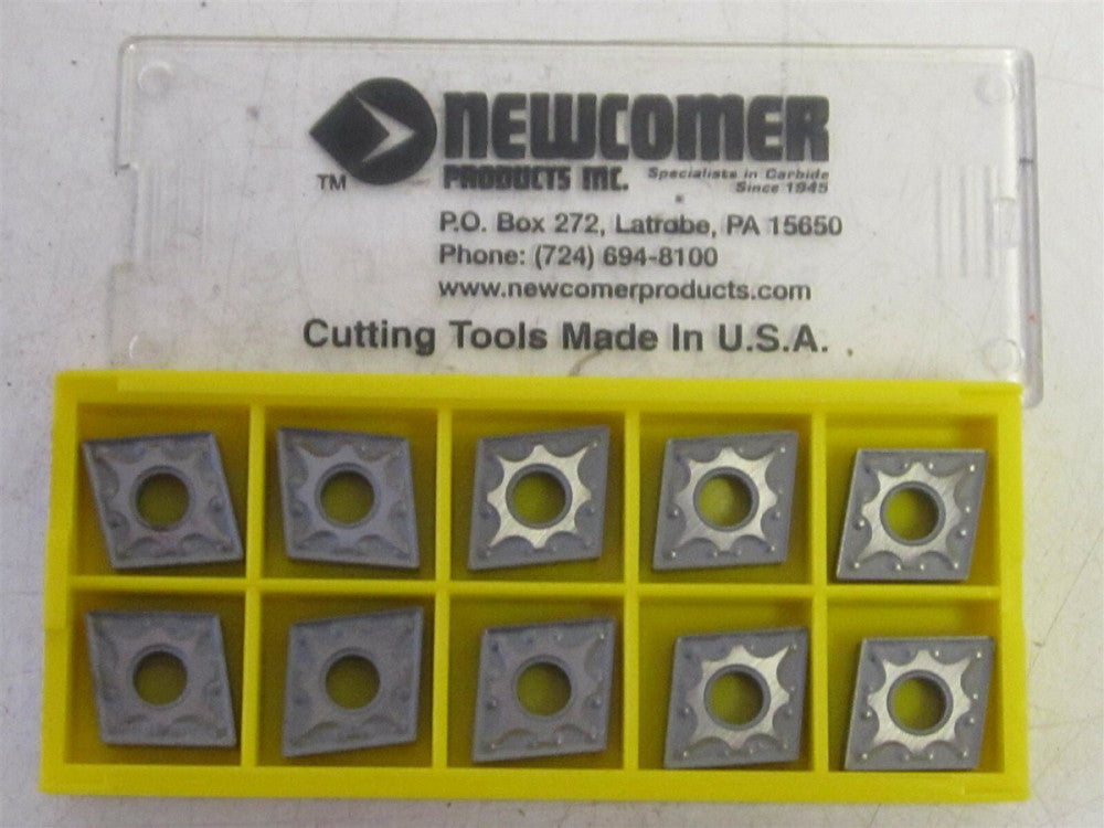 Newcomer (CNMG-431SX-N22) Carbide Insert New - Lot of 10 