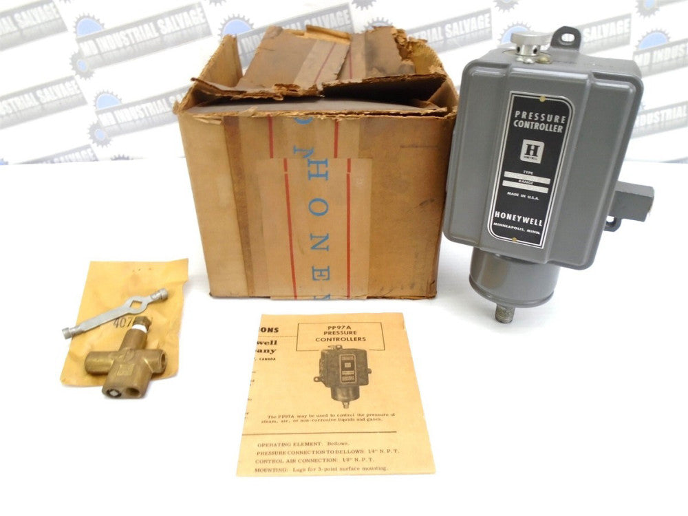 Honeywell - PP97A-1035-2 - Adj PNEUMATIC PRESSURE CONTROLLER - 0 to 15 psi (NEW)