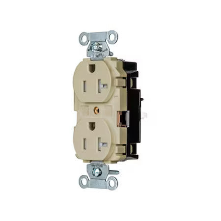 Hubbell Wiring Device-Kellems 5362Stitr Duplex Straight Blade Receptacle,