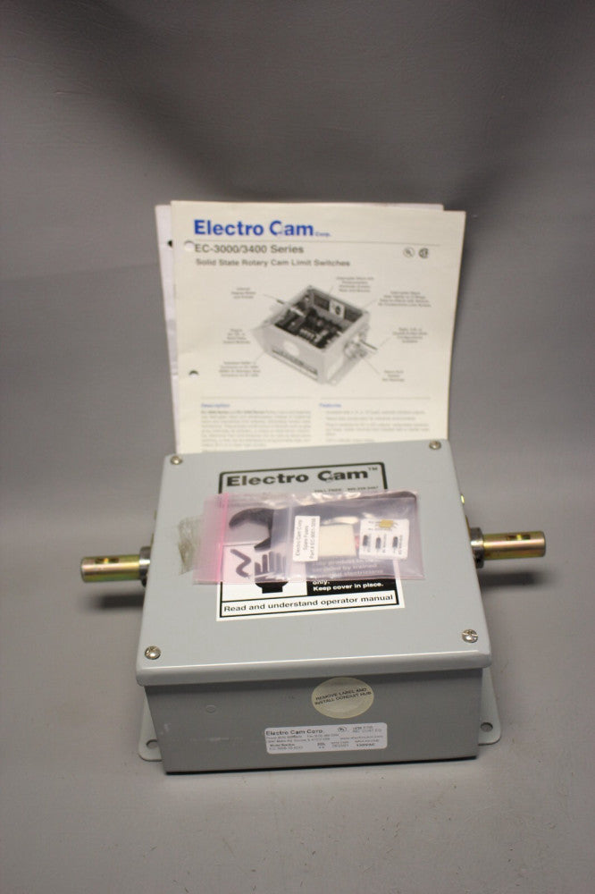 UNUSED ELECTRO CAM SOLID STATE ROTARY CAM LIMIT SWITCH  EC-3008-10-ADO