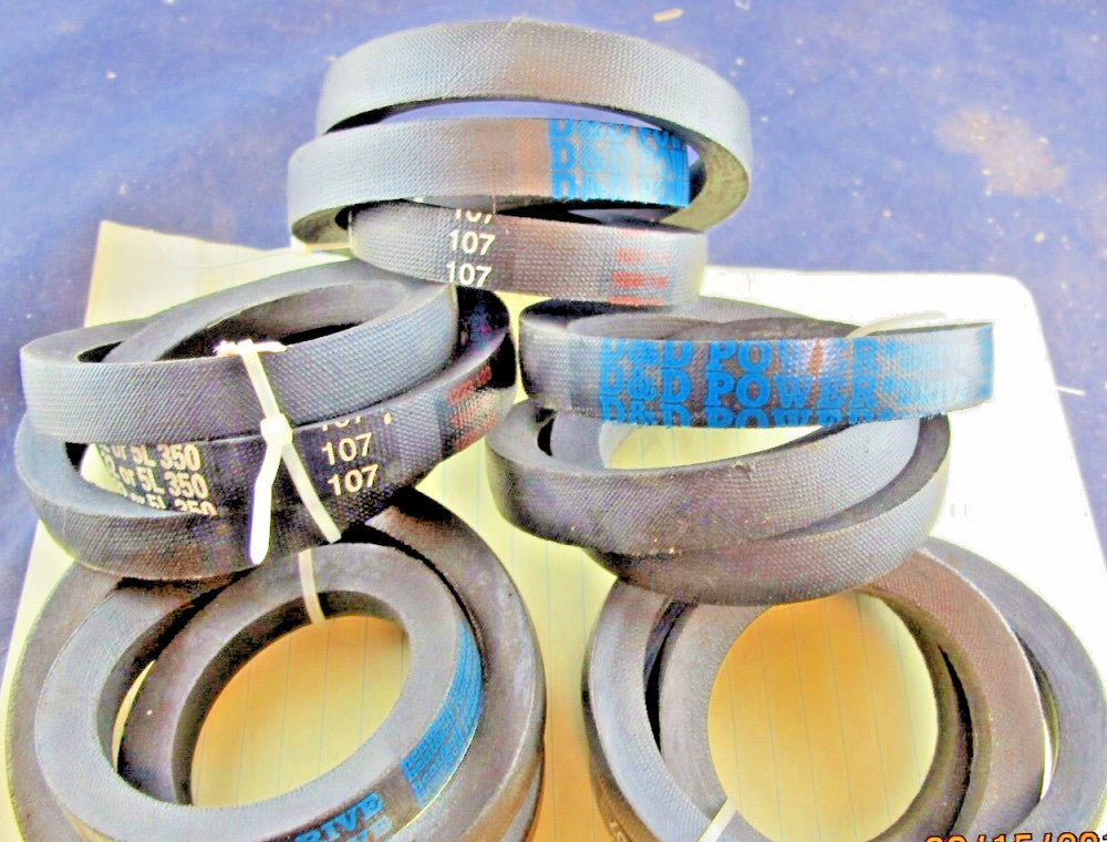 Lot of (5) D&D B32 / 5L350   Power Drive V Belt 5/8” x 35” [B7TOP]