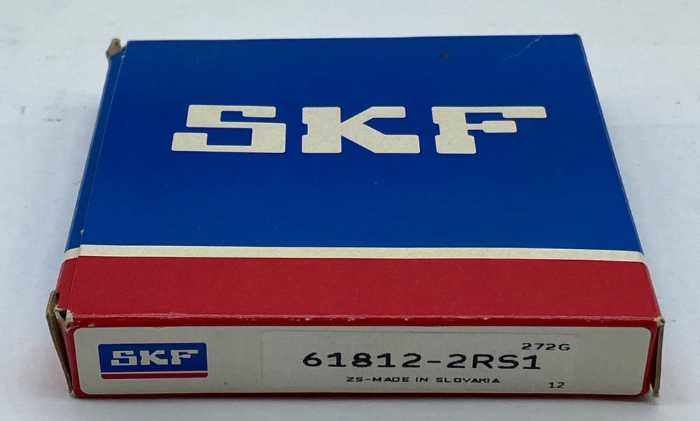SKF 61812-2RS1 Deep Groove Ball Bearing, Bore 60mm Width 10mm 