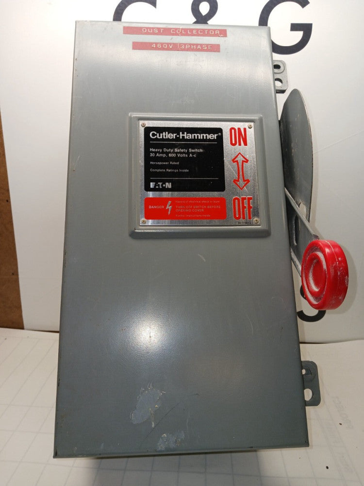 Cutler Hammer DH361UDK 30 Amp Non-Fused Safety  Disconnect Switch 600 Vac