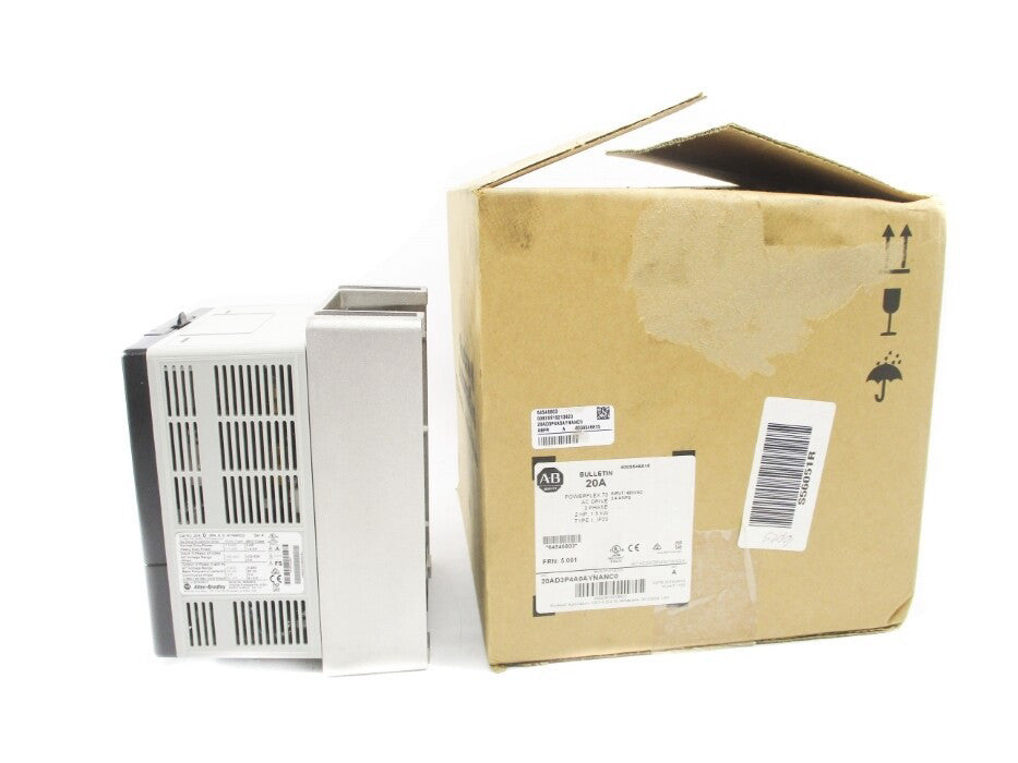 ALLEN BRADLEY 20AD3P4A0AYNANC0 SER. A F/W 5.001 432-528VAC 3.8A NSMP