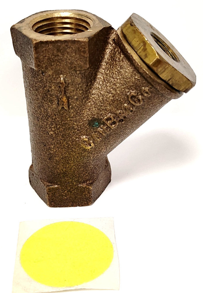 CONBRACO 1/2" BRASS STRAINER VALVE 400 WOG NOS