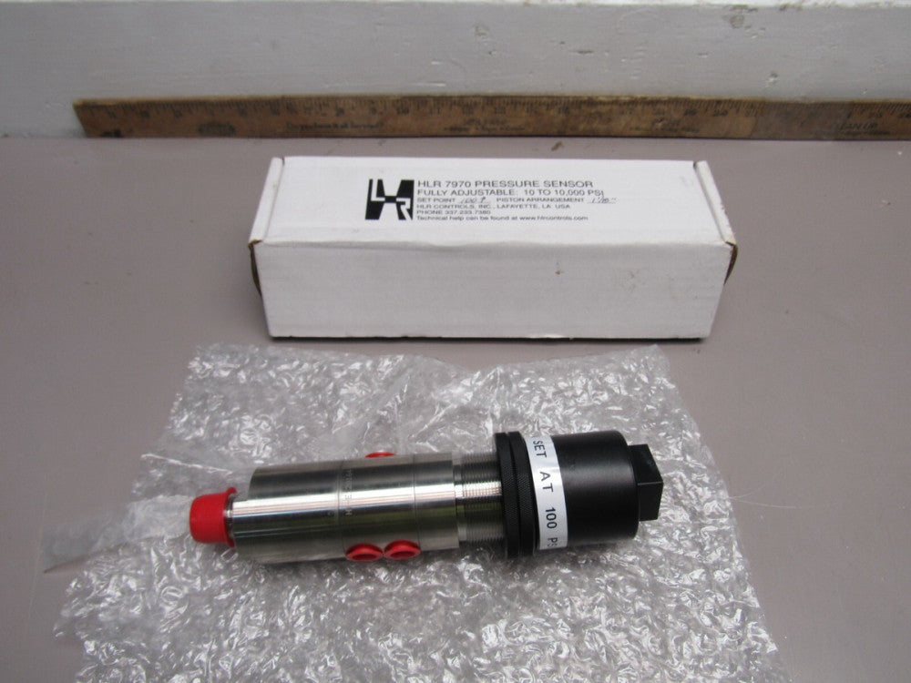 HLR CONTROLS 7970 PRESSURE SENSOR 100PSI-SET POINT 1-1/8" PISTON ARRANGEMENT NIB