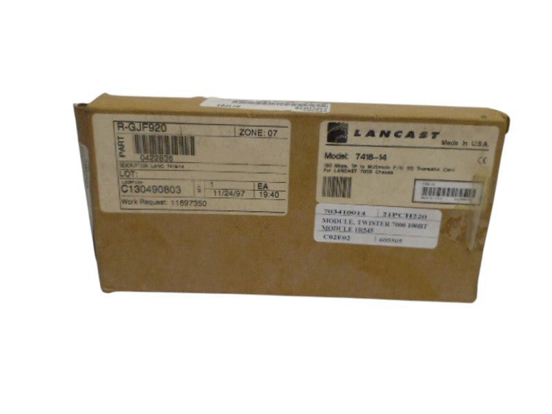 LANCAST 7418-14 PLC MODULE CARD NSMP