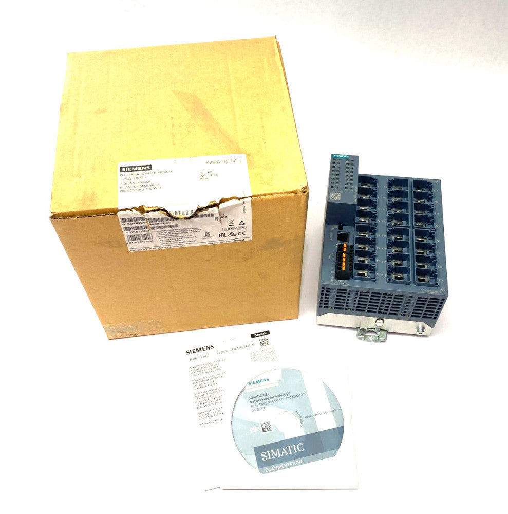 Siemens 6GK5224-0BA00-2AC2 SCALANCE XC224 Manageable Layer 2 IE Ethernet Switch
