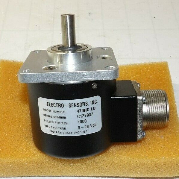 ELECTRO-SENSORS 5-28 VDC ROTARY SHAFT ENCODER 1000 PPR 470HD 
