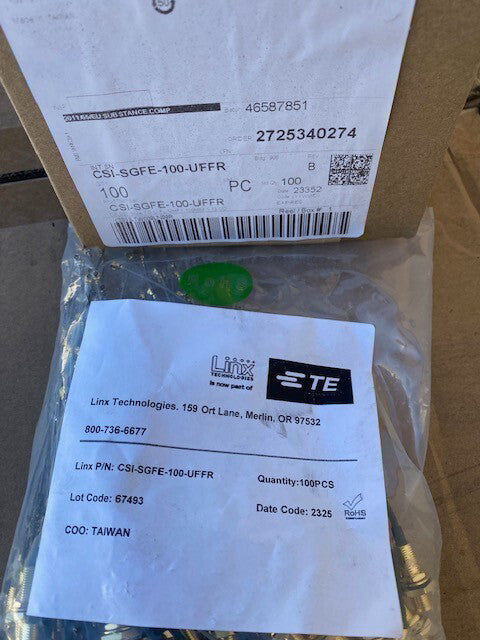 (100 PACK) CSI-SGFE-100-UFFR TE Connectivity Linx