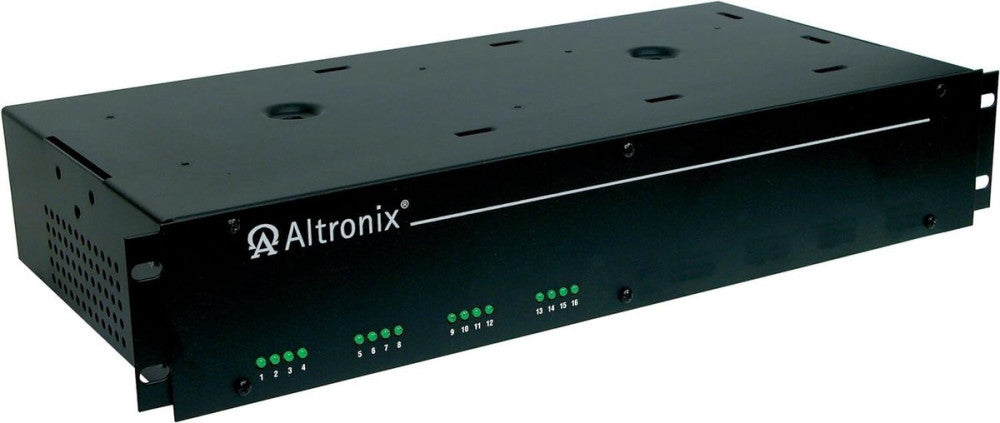 Altronix R2416300ULCB 19" Rack Mount CCTV Power Supply 16 PTC Outputs