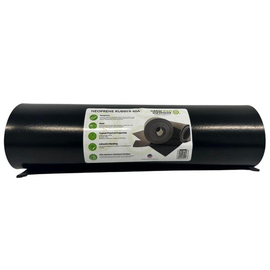 .125" (1/8") Thick X 12" Wide X 36" Inchs -Neoprene Rubber Sheet Commercial Grad