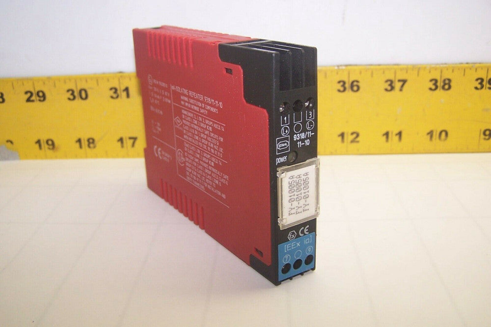 STAHL 9318/11-11-10 mA ISOLATING REPEATER DINRAIL MOUNT 250V 0.4mA 0.87mW
