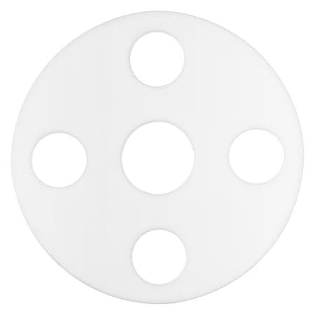 Zoro Select Bulk-Fg-1158 Full Face Ptfe Flange Gasket For 10" Pipe, 1/16"