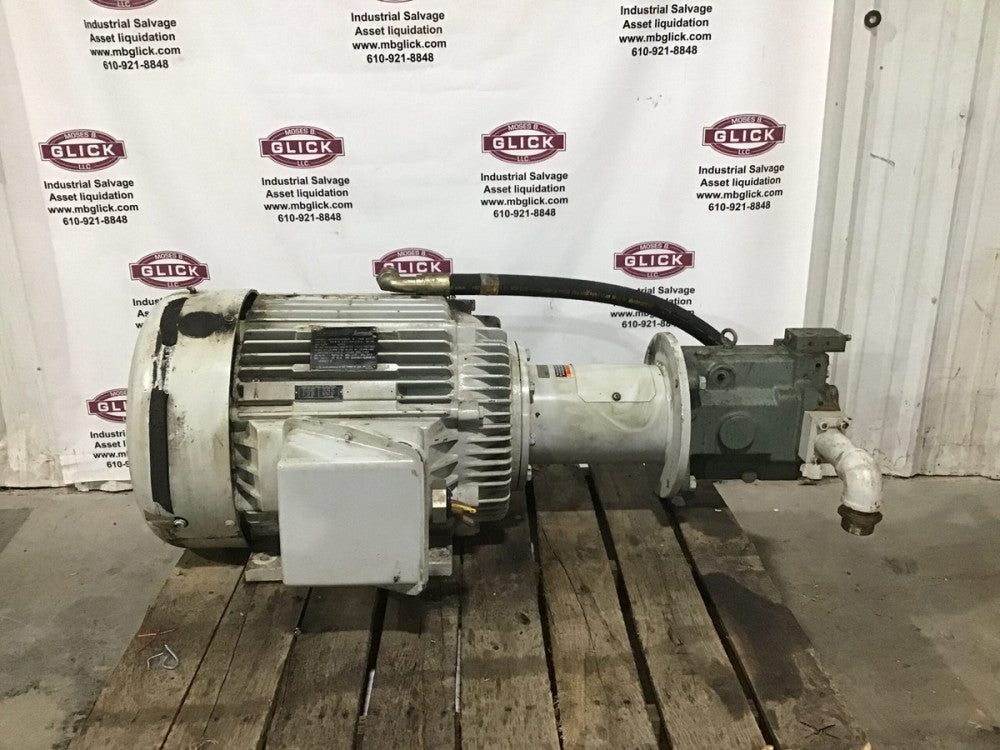 Marathon 405TTFS4038AP Electric Motor with Yuken A145-FR07S-60 Piston Pump