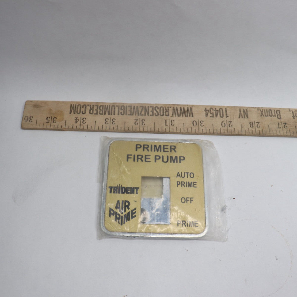 Trident AirPrime Primer Fire Pump Switch Plate 