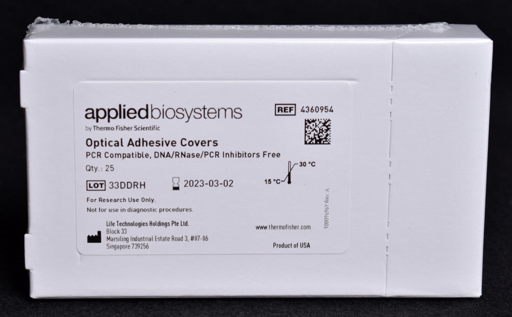 25 Count Applied Biosystems Optical Adhesive Covers 4360954  FACTORY SEALED