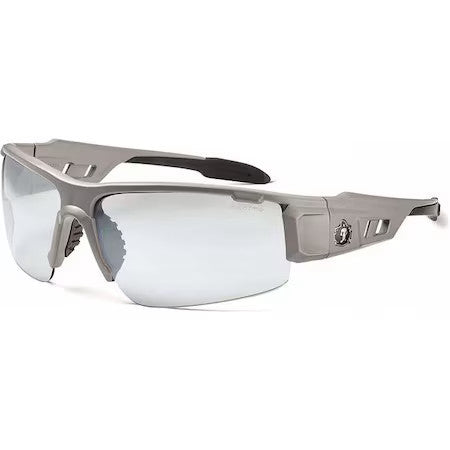 Ergodyne Dagr Dagr, Safety Glasses Uncoated, Indoor/Outdoor Lens, Gray Frame,