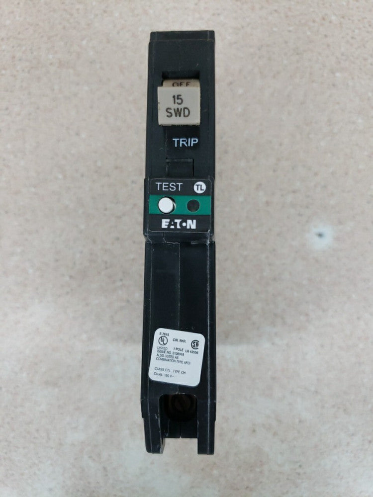 New Old Stock! Eaton CHFP115AF Single Pole 15 Amp Arc Fault Circuit Breaker