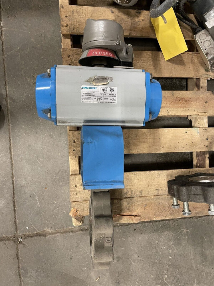 Jamesbury 4" Pneumatic Wafer Butterfly Valve Cast Iron / SS 170/285PSI