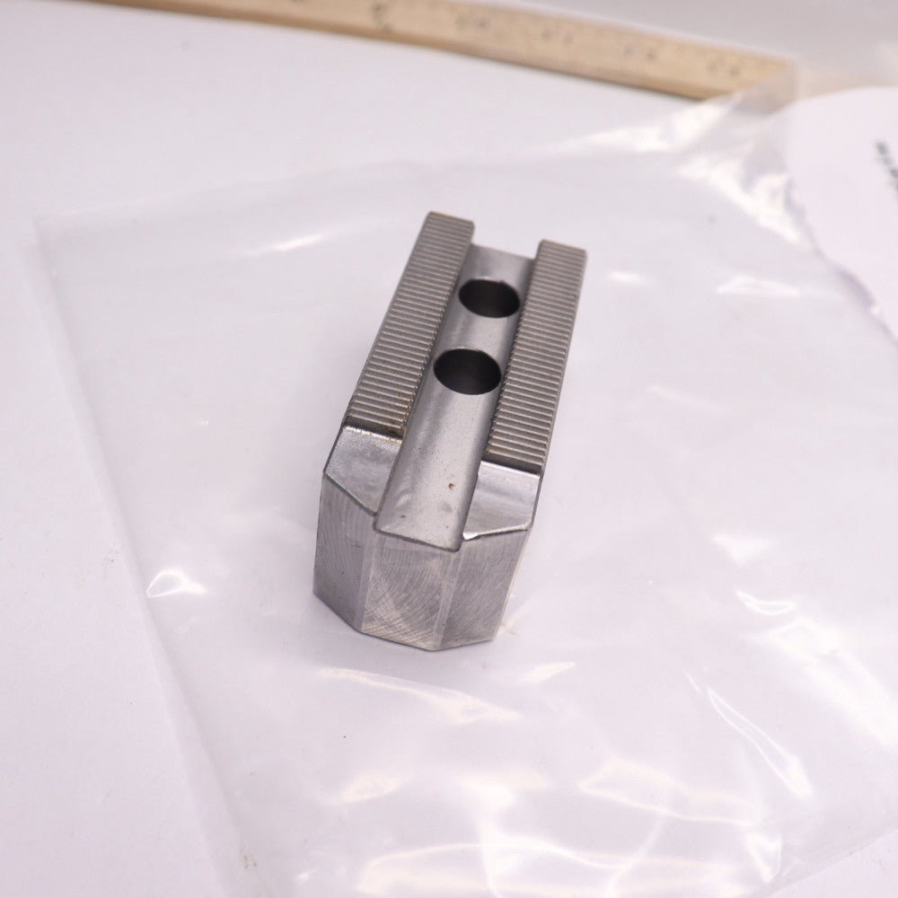 (3-Pk) Square Serrated Lathe Chuck Jaw Steel 2-1/4" x 1-1/4" SJ06B1