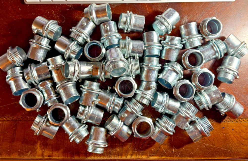 50pc 1" Steel Set Screw Connector for EMT Conduit