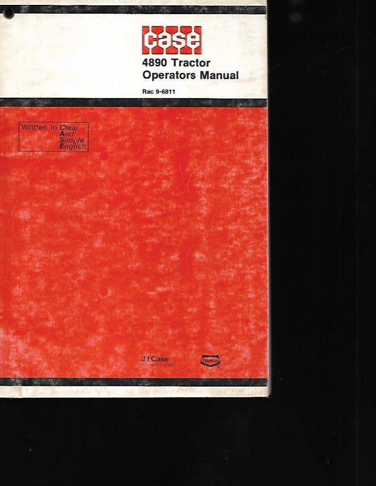 CASE 4890 TRACTOR OPERATORS MANUAL