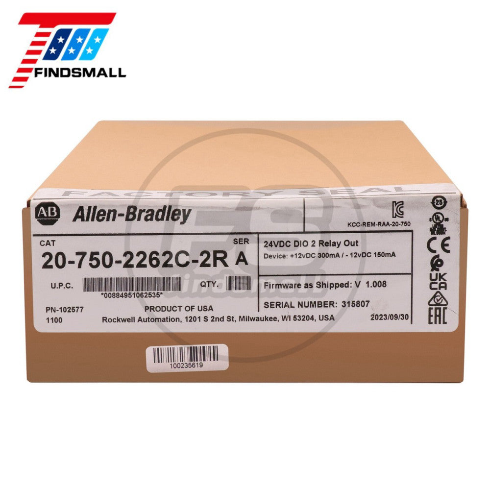 NEW Sealed Allen-Bradley 20-750-2262C-2R PowerFlex 750 24V IO Option Module US