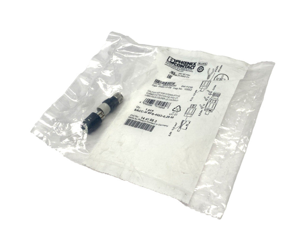 Phoenix Contact SACC-M 8FS-4QO-0,25-M Connector M8 Female 4-Pin 1441053