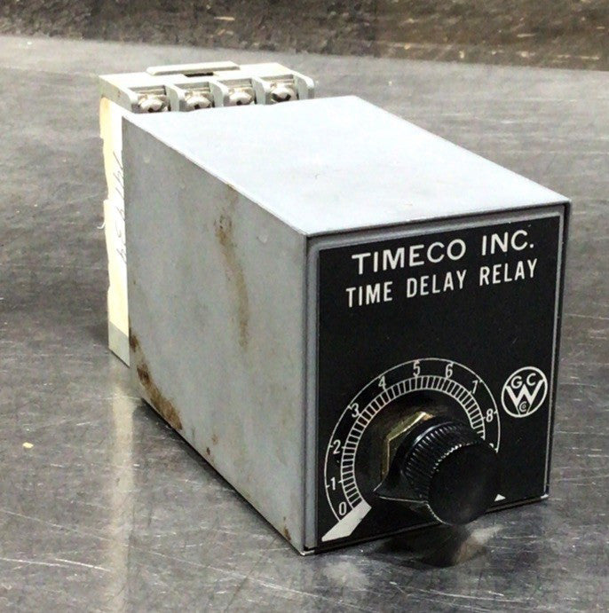 TIMECO INC TIME DELAY RELAY 591-16T WITH IDEC SR2P-06 10A 300V