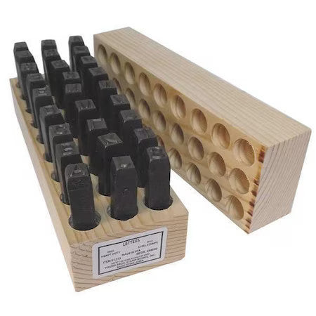 Young Bros Stamp Works 05273 Steel Stamps Set,2-3/4" Shank L,Steel, 5273