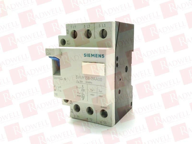 SIEMENS 3VU9-138-2AA00 / 3VU91382AA00 (USED)
