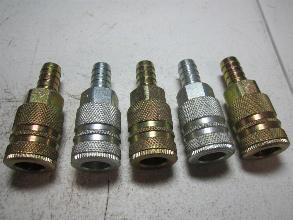 Coilhose Pneumatics (588) 1/2" ID Hose 3/8" Industrial Coupler - Pack of 5